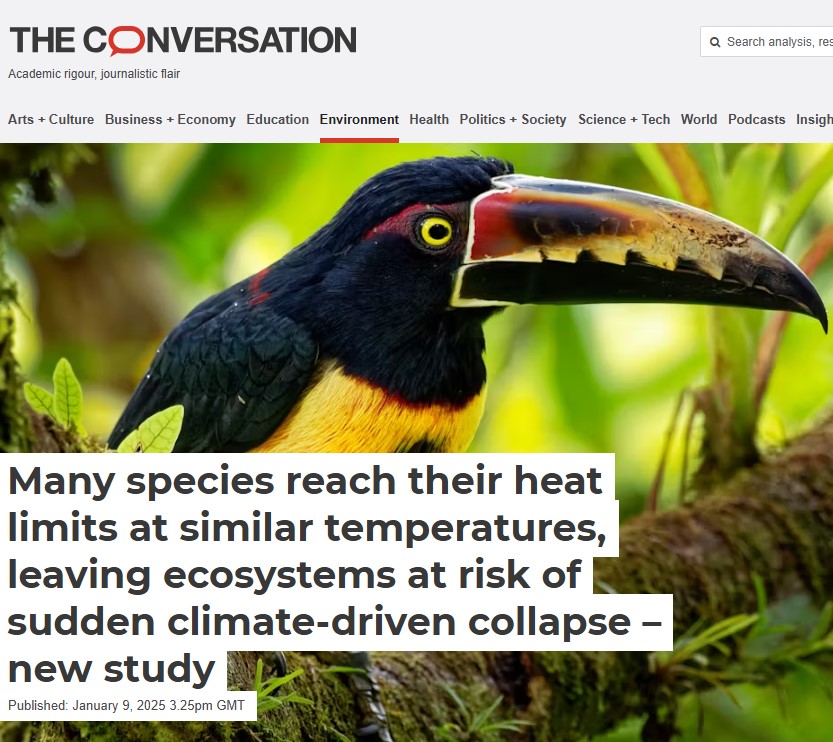 Uni of Exeter's ESI (@uniofexeteresi) on Twitter photo Researchers argue that abrupt biodiversity losses can be driven by populations sharing similar tolerances to warming in <a href="/ConversationUK/">The Conversation</a>
theconversation.com/many-species-r…
More at <a href="/IlyaMaclean/">Ilya Maclean</a>'s #esiChallegeOfTheMonth talk "The art and science of prediction" next week
exeter.ac.uk/research/insti… Researchers argue that abrupt biodiversity losses can be driven by populations sharing similar tolerances to warming in <a href="/ConversationUK/">The Conversation</a>
theconversation.com/many-species-r…
More at <a href="/IlyaMaclean/">Ilya Maclean</a>'s #esiChallegeOfTheMonth talk "The art and science of prediction" next week
exeter.ac.uk/research/insti…