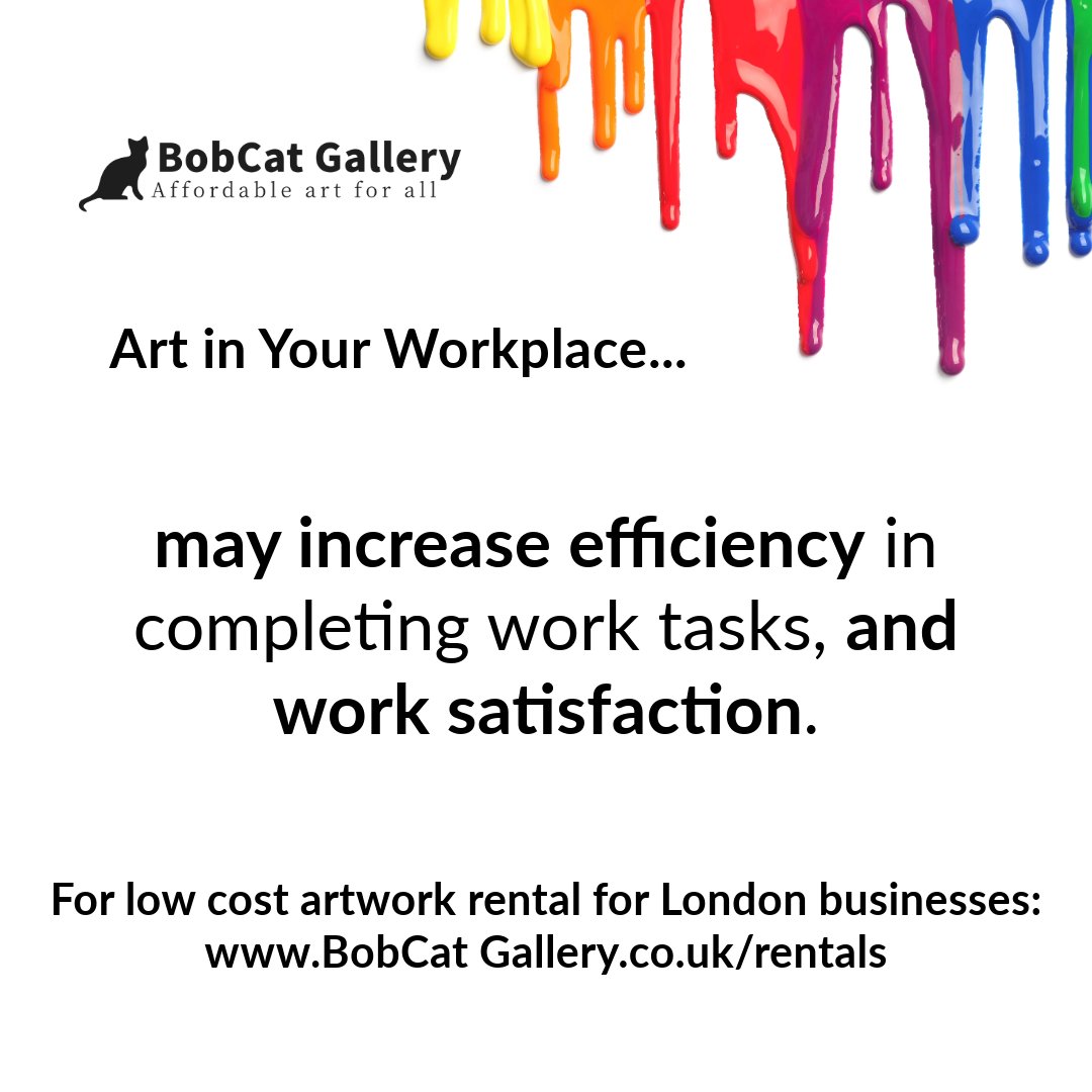 Want to earn your employee’s commute, &amp; feel the benefit of bringing your teams together? 

I'm offering a free webinar to help you understand the benefits of including art in your workplace...

Monday 10th February, 11am
Tickets: ticketsource.co.uk/bobcat-gallery