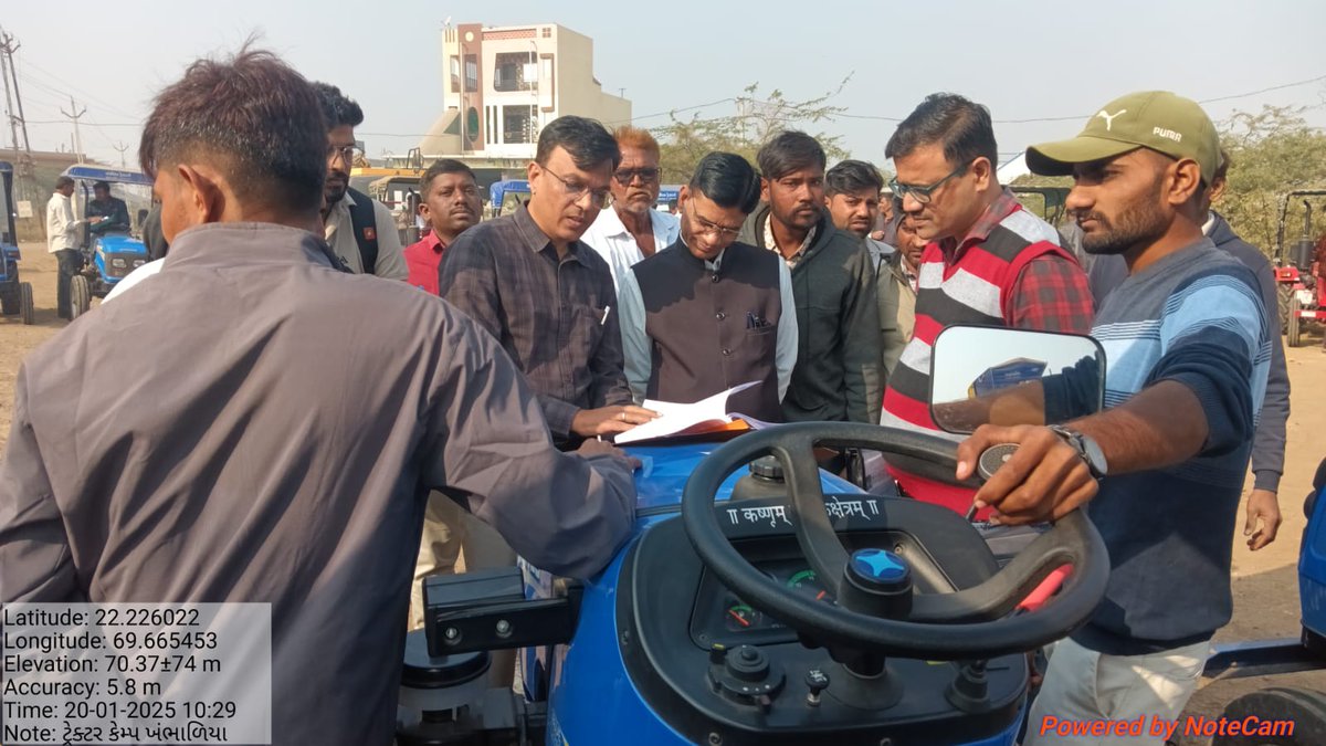 DdoDwarka's tweet photo. AGR -50 યોજના હેઠળ ટ્રેકટર વેરિફિકેશન કેમ્પ  વ્યક્તિગત સહાય 45000-60000  જિલ્લાનો લક્ષ્યાંક 1920 ભૌતિક તથા 960 લાખ નાણાકીય  સહાય.@CMOGuj https://t.co/oQR7uoerg8