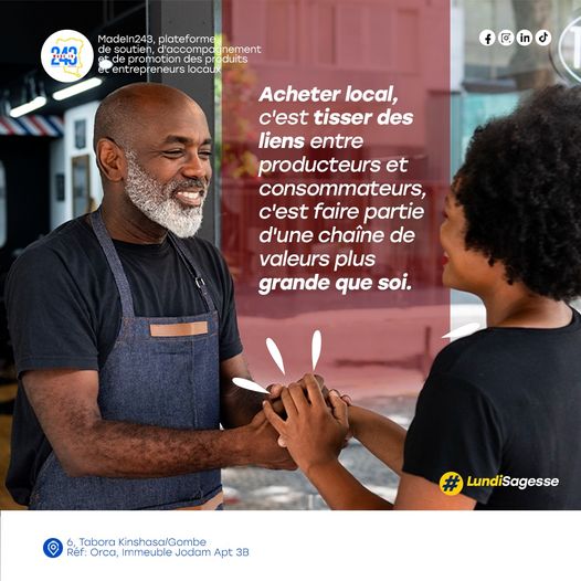 made_in_243's tweet photo. Acheter local, c'est tisser des liens entre producteurs et consommateurs, c'est faire partie d'une chaîne de valeurs plus grande que soi.

Bon début de semaine !

#AchatLocal #ConsommateursLocaux #ProducteursLocaux
#MadeIn243 https://t.co/KApJafQovu