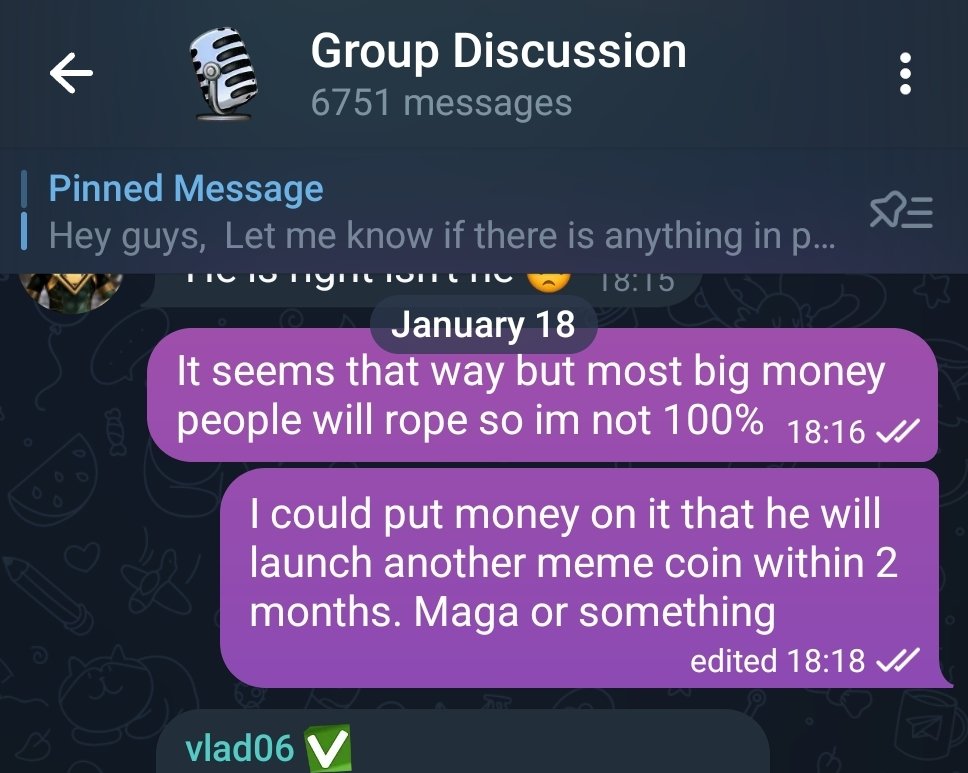 TheWiseAdapter's tweet photo. Some people understand the markets. Most people do not.

Alpha has been cooking whilst social media has been rage quitting.

Long game, im conditioned to the pain, ive seen all the tricks.

Dont you want to be led by the best??!

$Trump $melania $Barron https://t.co/fmTQtvwSm1