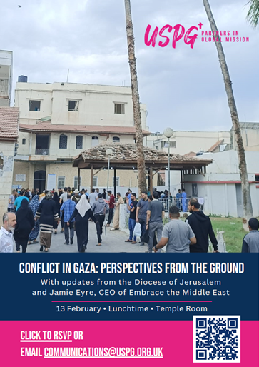 USPG (@uspgglobal) on Twitter photo Are you planning to attend the #GeneralSynod in February?
Sign up for our fringe event on the conflict in the #MiddleEast with reflections from the Diocese of Jerusalem and Jamie Eyre, CEO of Embrace the Middle East <a href="/GenSyn/">General Synod - CofE</a>.
To join, scan the QR code in the picture. Are you planning to attend the #GeneralSynod in February?
Sign up for our fringe event on the conflict in the #MiddleEast with reflections from the Diocese of Jerusalem and Jamie Eyre, CEO of Embrace the Middle East <a href="/GenSyn/">General Synod - CofE</a>.
To join, scan the QR code in the picture.