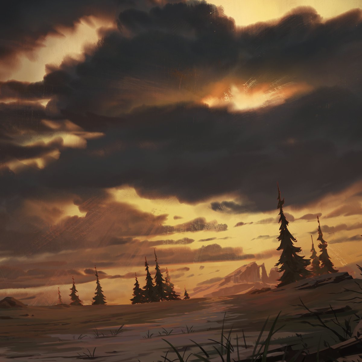 Hello everyone! I recently had some free time to practice on a cloudy sky and then work on this background inspired by the ‘Heavy is the crown’ WORLDS video by Brunch Studio and Eddy. 

See more on Artsation: artstation.com/artwork/P6q2b3