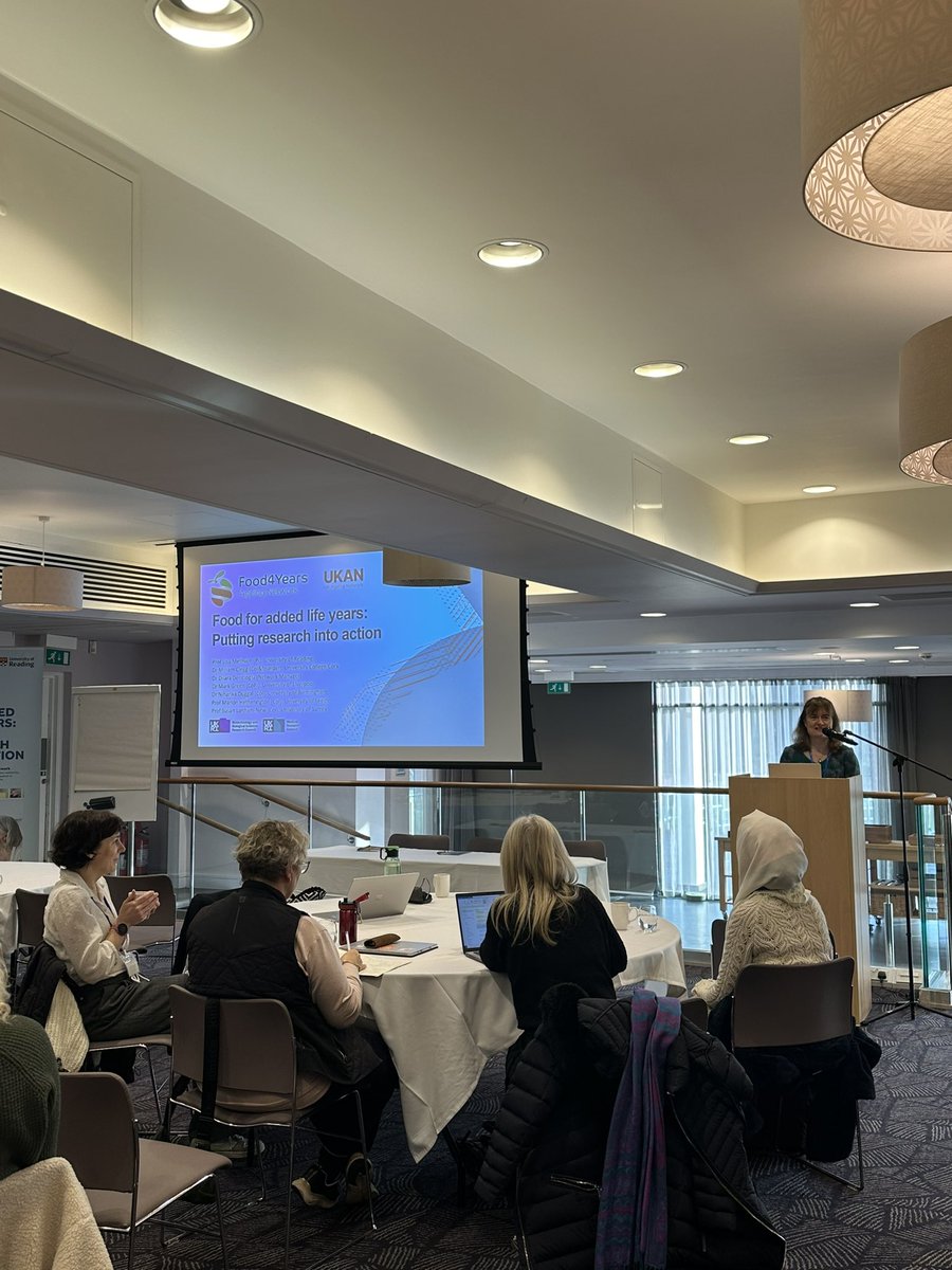 Food4Years Ageing Network (@food4years) on Twitter photo Thank you to <a href="/methvenlisa1/">Lisa Methven</a> for kicking off our #food4years Winter Conference at <a href="/UniofReading/">Uni of Reading</a>. Ready for a day of interesting talks from keynote speakers and pump-priming funded researchers ⭐️ Thank you to <a href="/methvenlisa1/">Lisa Methven</a> for kicking off our #food4years Winter Conference at <a href="/UniofReading/">Uni of Reading</a>. Ready for a day of interesting talks from keynote speakers and pump-priming funded researchers ⭐️