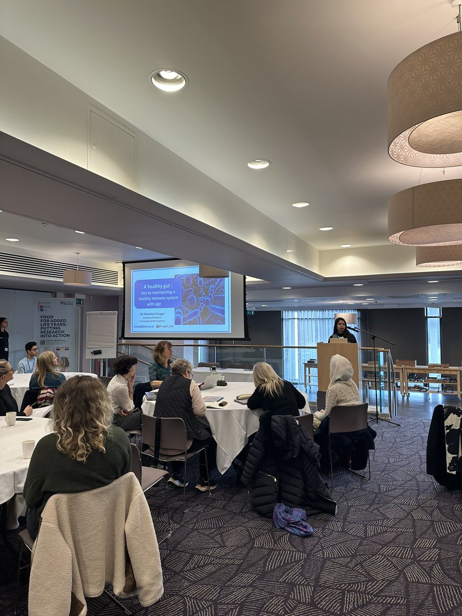 Food4Years Ageing Network (@food4years) on Twitter photo First keynote of the day by <a href="/Duggal_UoB/">Niharika Duggal</a> looking at the link between microbiome, immunity and healthy ageing 🦠 #food4years #winterconference First keynote of the day by <a href="/Duggal_UoB/">Niharika Duggal</a> looking at the link between microbiome, immunity and healthy ageing 🦠 #food4years #winterconference