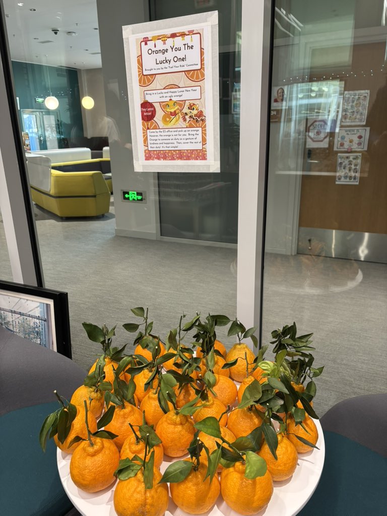 Thank you to the ES Fuel Your Ride Committee for your continued support of creating a positive and productive culture with this kindness initiative during Lunar New Year Week! Grab an orange.  Take it to someone on duty and swap them out! <a href="/EnergyBusSchool/">EnergyBusSchools</a> <a href="/ISBeijing/">ISB-Beijing</a>