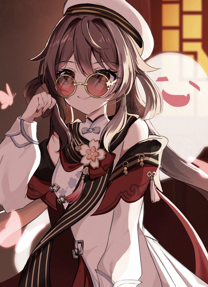 uzuki_enko's tweet photo. 今年一発目は胡桃描きました🌸　
#GenshinImpact　#HuTao　#胡桃 https://t.co/KDVQEmOYwB
