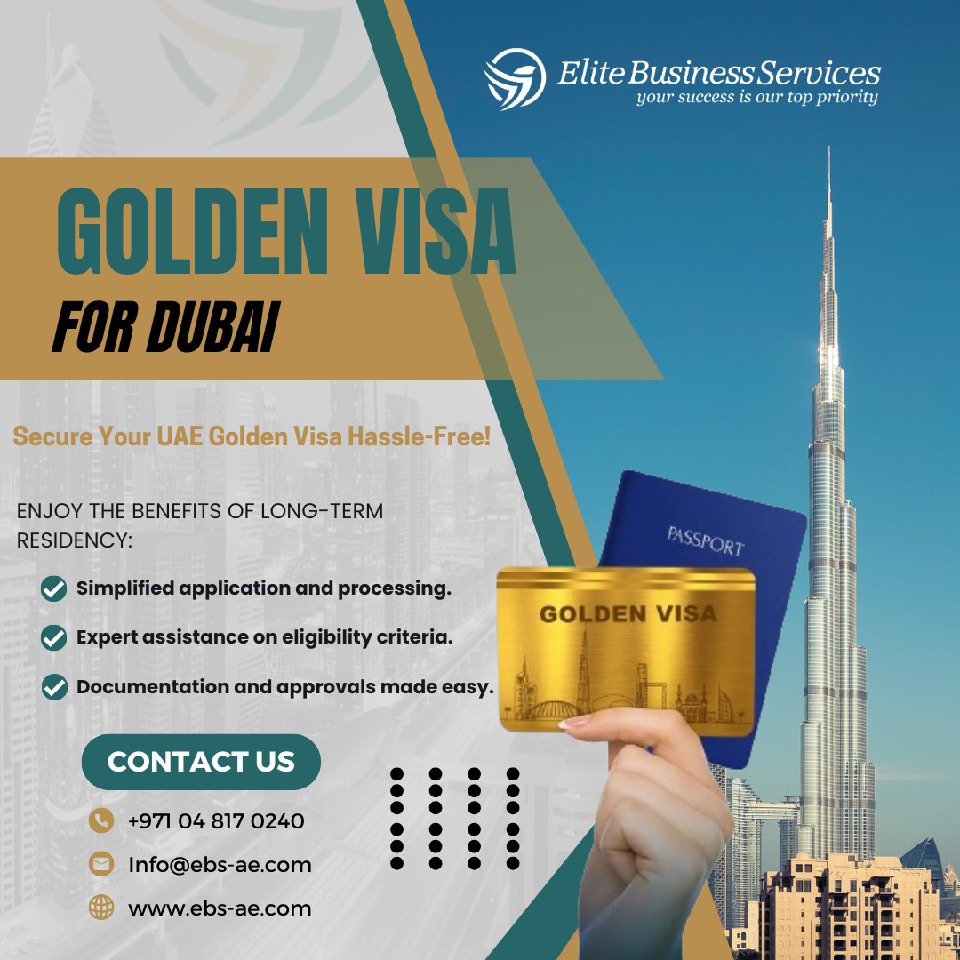 elitebusiness02's tweet photo. Live, work, and thrive in the UAE! Let us simplify the Golden Visa process for you. 🌟
#GoldenVisaDubai #EliteBusinessServices #UAEResidency #GoldenVisaExperts #BusinessSuccessDubai #DubaiLongTermVisa #VisaConsultation #BusinessSetupDubai  #VisaSupportDubai #Dubai #UAE #AbuDhabi https://t.co/eMdIvzcd8a