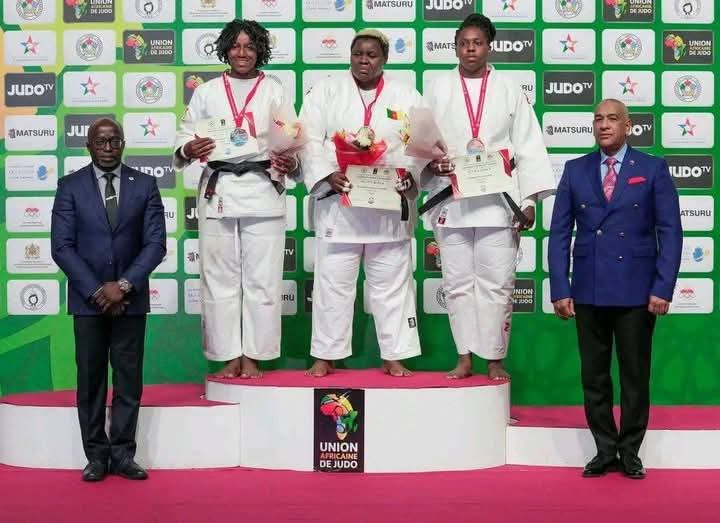 TheCameroonianZ's tweet photo. La judoka camerounaise Richelle Anita Soppi Mbella décroche la médaille d’or (+78 kg) #Cameroon 🇨🇲

*Open Casablanca 2025 https://t.co/XbZQe9WM9k