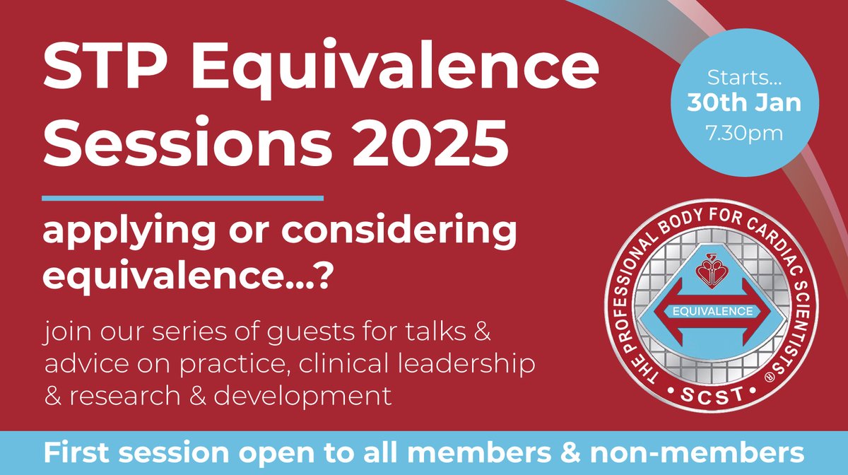Reserve your space and dive into the world of Equivalence Sessions! 

Not a member? Not a problem. The first session is open to everyone - simply use ‘TASTER’ in the membership number field.
Sign up here scst.org.uk/equivalence-se…

#EquivalenceSessions