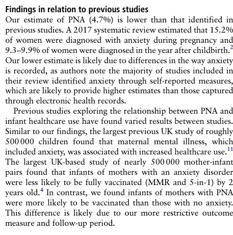 BMJ Mental Health (@bmjmentalhealth) on Twitter photo π*New Research* <a href="/BMJMentalHealth/">BMJ Mental Health</a>
This article is a research study on the relationship between #maternal #perinatal #anxiety & #infant #primarycare use in the UK from 1998 to 2016.
<a href="/CizCG/">ProfessorCarolynCG</a> <a href="/suzypuss/">Prof Linda Gask</a> <a href="/seenafazel/">Seena Fazel</a> <a href="/CorteseSamuele/">Samuele Cortese</a> <a href="/WomensHealthMag/">Women's Health</a>
<a href="/healiowomen/">Healio Womenβs Health & OB/GYN</a>
<a href="/PrimaryCareNHS/">We are Primary Care</a> π*New Research* <a href="/BMJMentalHealth/">BMJ Mental Health</a>
This article is a research study on the relationship between #maternal #perinatal #anxiety & #infant #primarycare use in the UK from 1998 to 2016.
<a href="/CizCG/">ProfessorCarolynCG</a> <a href="/suzypuss/">Prof Linda Gask</a> <a href="/seenafazel/">Seena Fazel</a> <a href="/CorteseSamuele/">Samuele Cortese</a> <a href="/WomensHealthMag/">Women's Health</a>
<a href="/healiowomen/">Healio Womenβs Health & OB/GYN</a>
<a href="/PrimaryCareNHS/">We are Primary Care</a>