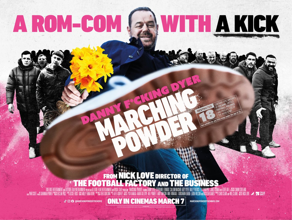 MarchingPowder_'s tweet photo. Tag the date you’ll be taking to see MARCHING POWDER, just make sure they read the warning. Only in cinemas March 7. https://t.co/kqzer7ChZJ