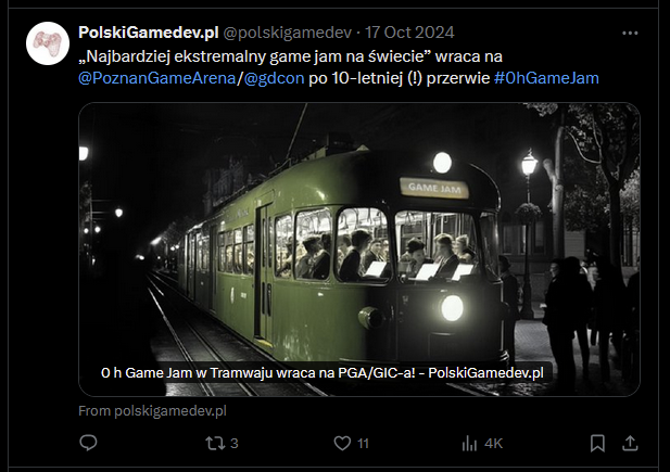 Sosowski's tweet image. Polish gamedev industry news website @polskigamedev using AI generated images for its articles is just...
How can you write about game dev industry and not see the irony?
Also, why would anyone expect that the articles are actually written by humans if the images are AI?