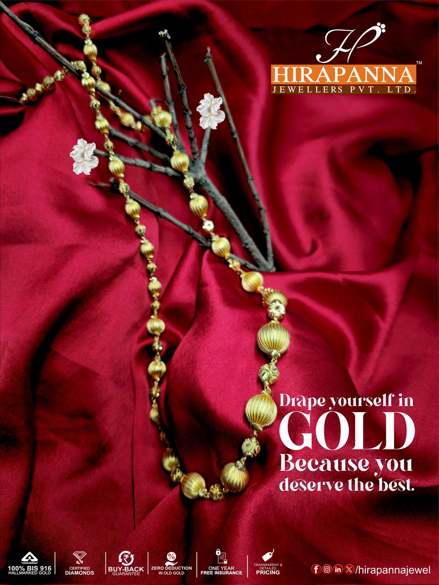 hirapannajewel's tweet photo. Drape yourself in gold, because you deserve the best.
.
.
.
#ShineBright #antiquejewellery
#antiquegoldring #goldjewellery #goldshine #LuxuryRedefined #goldchains
#HiraPannaJewellers #DiamondLuxury #ShineBright #hirapannajewels #hpjmuz #diamondcollection #bewowindia https://t.co/arEbBhNiN5