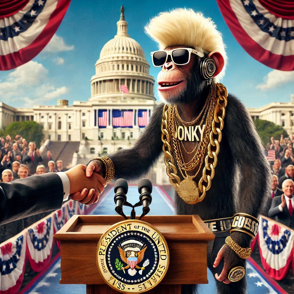 CallmeJonk89130's tweet photo. HERE I AM JONKIES‼️

After a short break and riding the wave of Trump Craze I too put on a blonde wig to congratulate President TRUMP on the occasion of Inauguration Day😅

Jonky's FairLaunch is still LIVE. 3 days to go and now let's push!

https://t.co/umQX1BDiLJ

#CallmeJonky https://t.co/MfdaqFi8CG