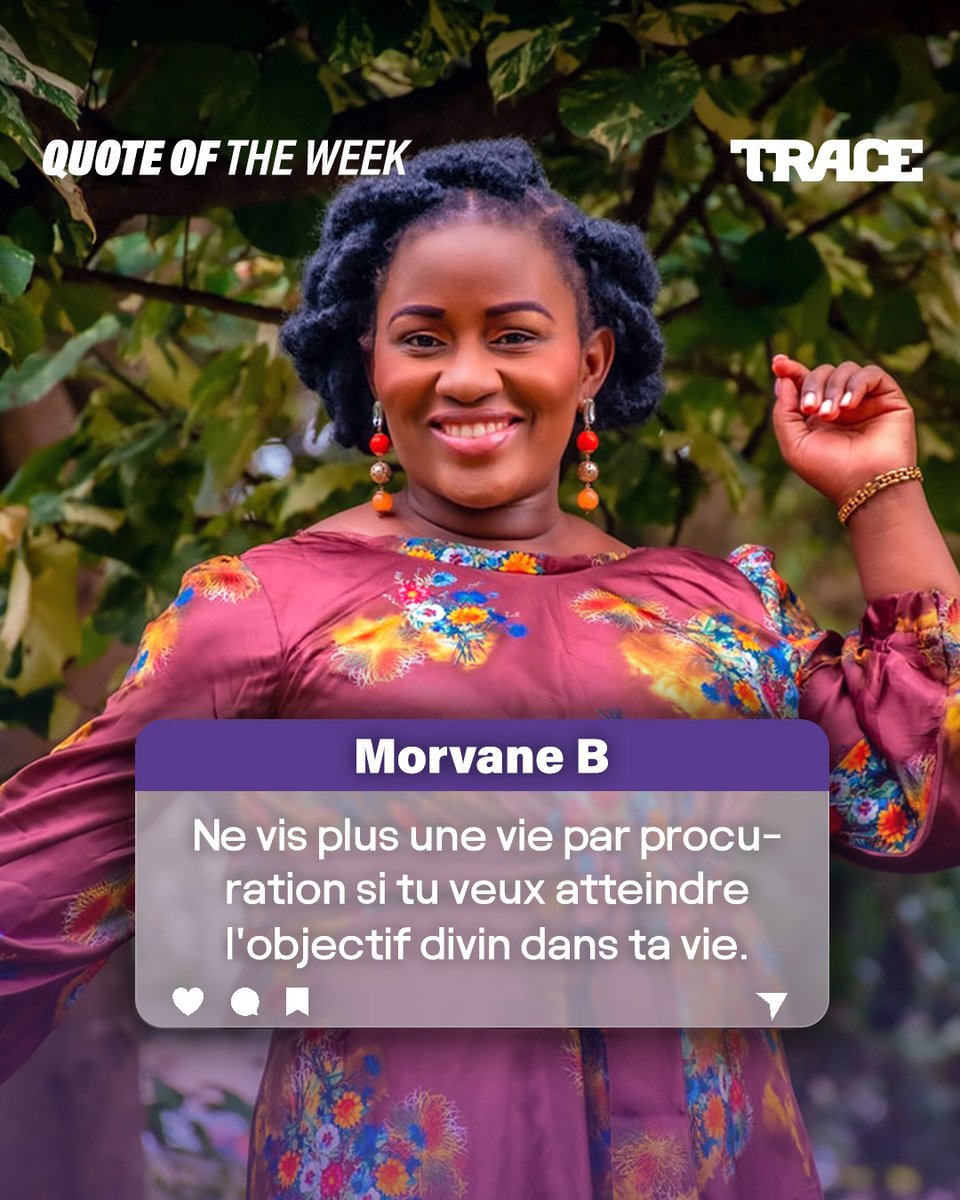 #QuoteOfTheWeek "Tu es unique, tu es affranchi(e)" <a href="/KemayoMorvane/">Morvane B. Officiel</a>💫!

Fructueuse semaine à tous🙏🏿!

#EnjoyYourNewWeek #WeAreGospelMusic #TraceGospel