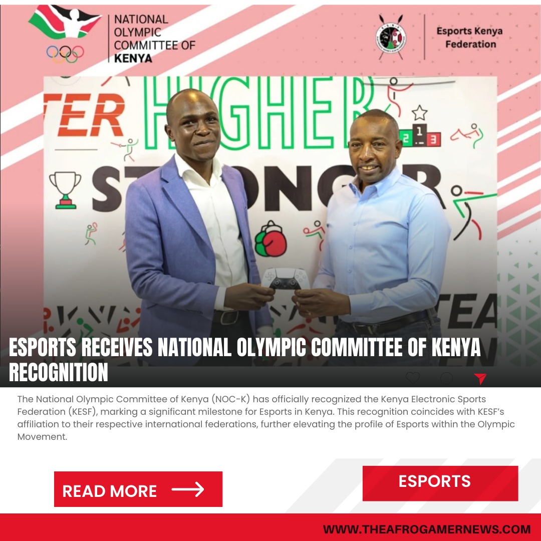 theafrogamer_'s tweet photo. Esports Receives National Olympic Committee of Kenya Recognition
https://t.co/9lCNKeg6Dp
#nockenya #kenyaesports #olympicesportsgames #esportskenyafederation https://t.co/i4CBWgyUKq