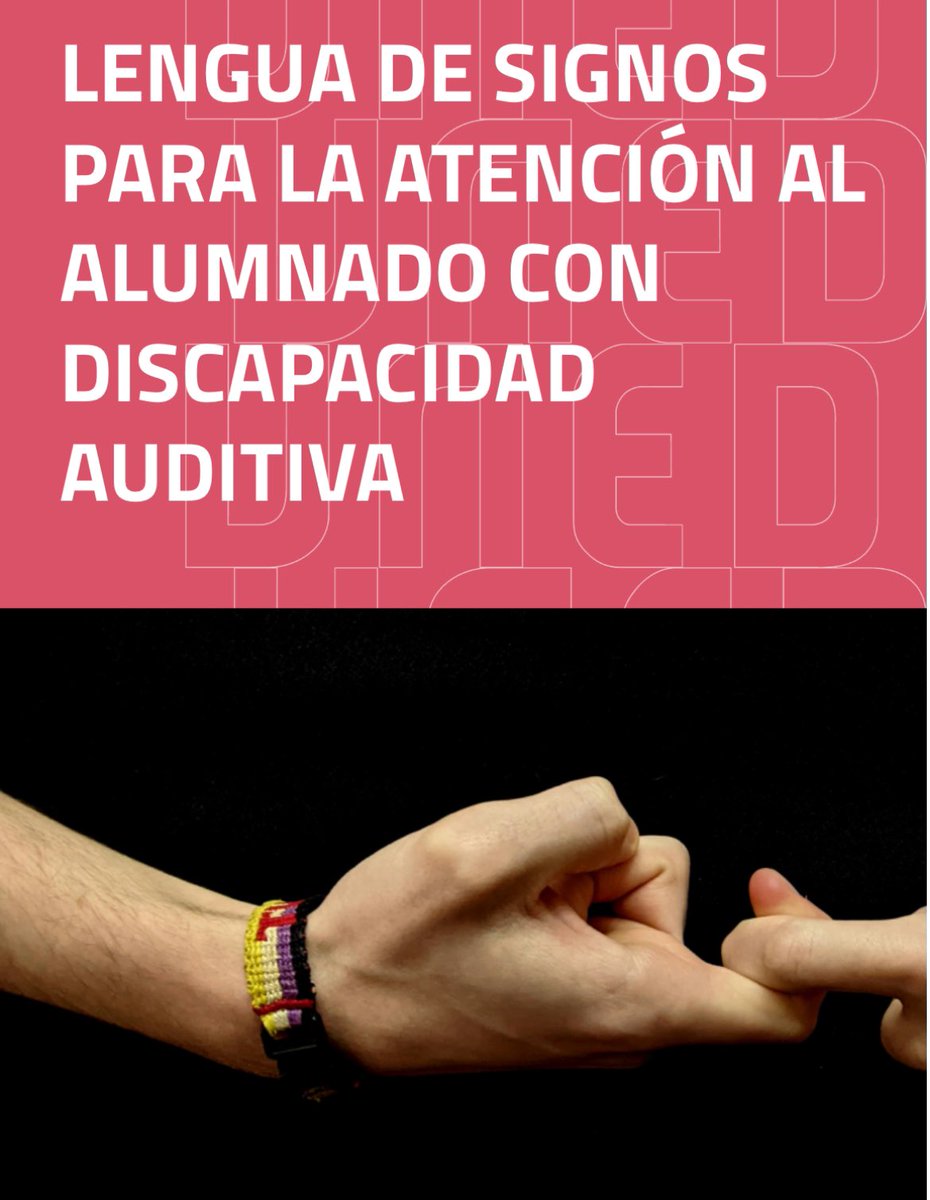 Curso presencial &amp; online. 
Información + matrículas 
👇🏼👇🏼👇🏼👇🏼👇🏼👇🏼
extension.uned.es/actividad/4226…

#LSE #enlinguadesignos #educación #profes #profesAL #profesPT #magisterio #logopedia #orientación #cuidadoras #formación #lenguadesignos #UNED