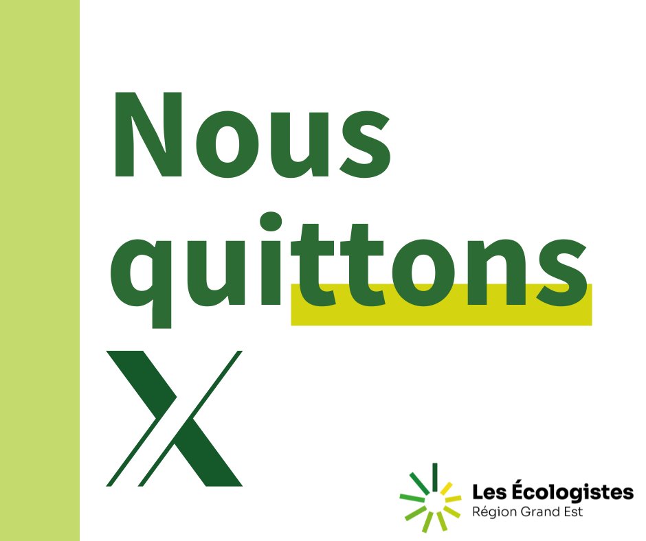 GrandEstEcolo's tweet photo. Depuis son rachat par Elon Musk, X favorise les discours d’extrême-droite, les théories complotistes et les fake-news.

Nous quittons X, rejoignez-nous sur :

Instagram : @grand_est_ecologie

Facebook : @grandestecologie

Bluesky : @grandestecolo.bsky.social

#HelloQuitteX https://t.co/h51Rp1Nlj7