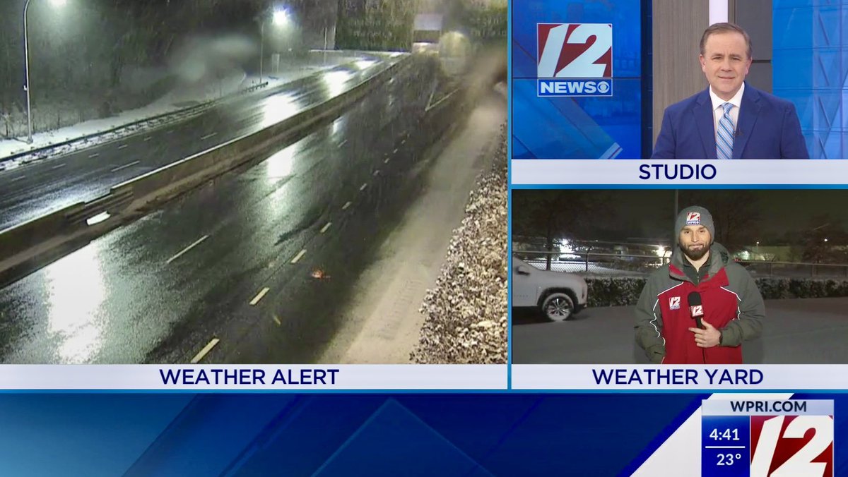 tpatricklittle's tweet photo. We are UP on this snowy #Monday morning!
The snow is winding down but the temperatures will now be going DOWN this week!
Team coverage of this #PinpointWeatherAlert until 9am on WPRI 12
@wpri12 https://t.co/AMe9787X3n
