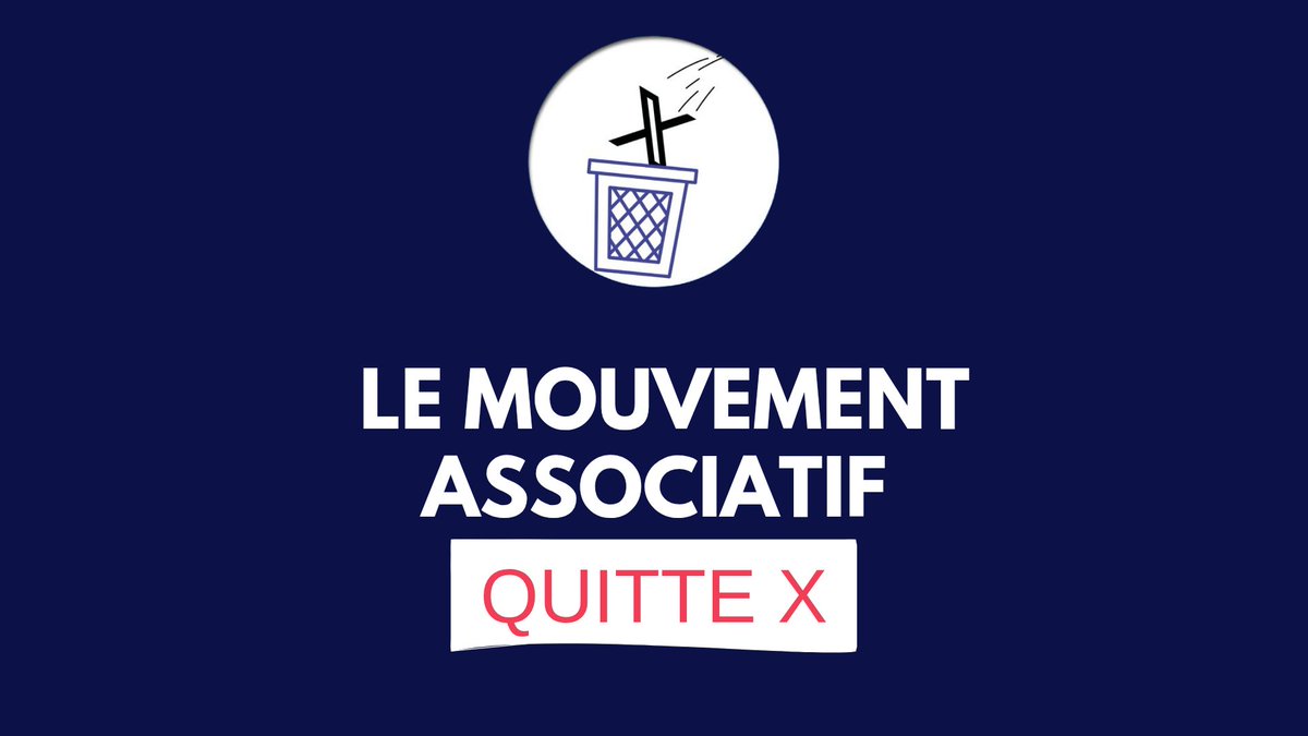 📣💥 Face à l’atmosphère toxique qui s’y est accentuée, <a href="/lemouvementasso/">Le Mouvement associatif</a> et un grand nombre d'#associations quittent X

❗En savoir plus
ℹ️ lemouvementassociatif.org/le-mouvement-a…

❗Vous aussi, quittez X 
➡️ helloquittex.com

❗Pour continuer à nous suivre 
🦋 lemouvementassociatif.bsky.social