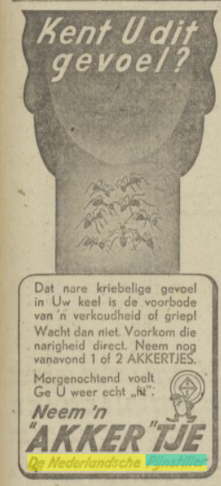 Tijdens het #collectievissen vinden we in een krant van 20 januari 1942 een advertentie met het thema van deze week #pijnstiller