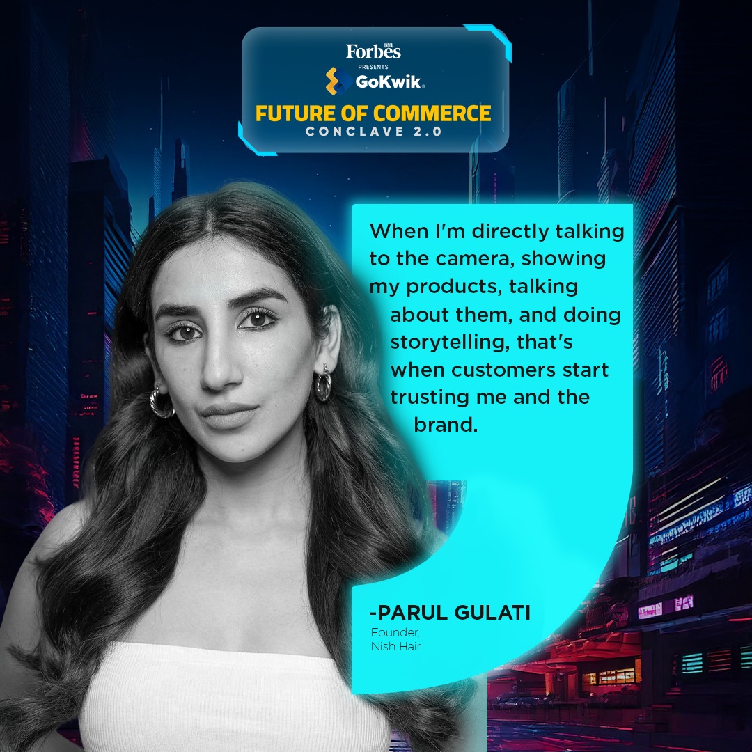 CNBCTV18News's tweet photo. Parul Gulati explores the intersection of content and commerce at the Future of Commerce Conclave 2.0.
#ForbesIndia #Gokwik #FutureOfCommerce2 #CommCon2 #ContentAndCommerce #ParulGulati https://t.co/tHfMo6AMT0