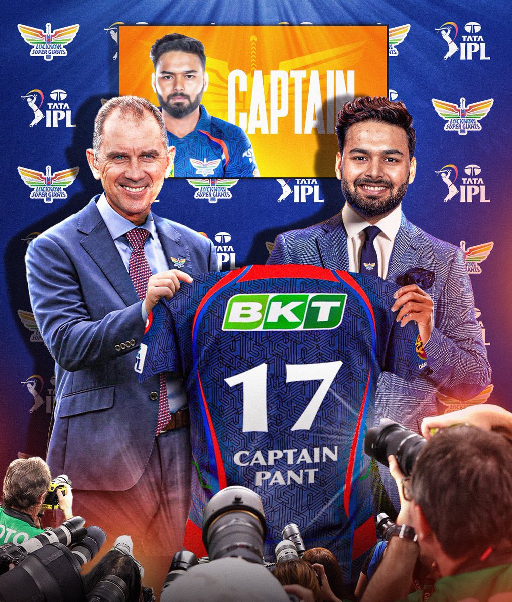 NInfo81494's tweet photo. Lucknow Super Giants have named Rishabh Pant as their new captain! 🧢

Pant shattered records in the IPL 2025 mega-auction with a staggering ₹27 CR bid, making him the most expensive player in IPL history 💰

#RishabhPant #LSG #Cricket #sportsinfo https://t.co/DMIRDcv5a0