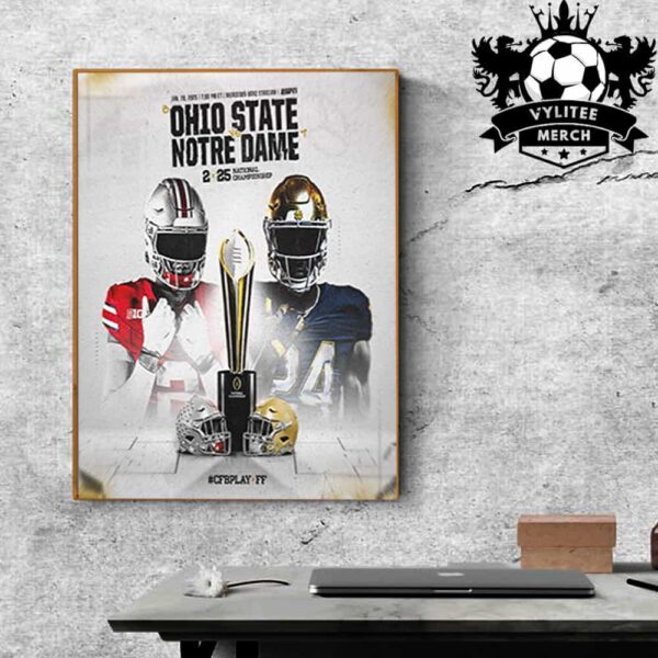 VyliteeMerchs's tweet photo. Ohio State Buckeyes VS Notre Dame Fighting Irish National Championship 2025 NCAA 2024-2025 On Jan 20th 2025 At Mercedes Benz Stadium

>>https://t.co/g5WazmTsyA

>>https://t.co/Vw3AGOyZtM

#OhioState #ohiostatebuckeyes #GoBucks #NotreDame #NCAA #Football #POD #PrintOnDemand https://t.co/2F5ON0f4Ih