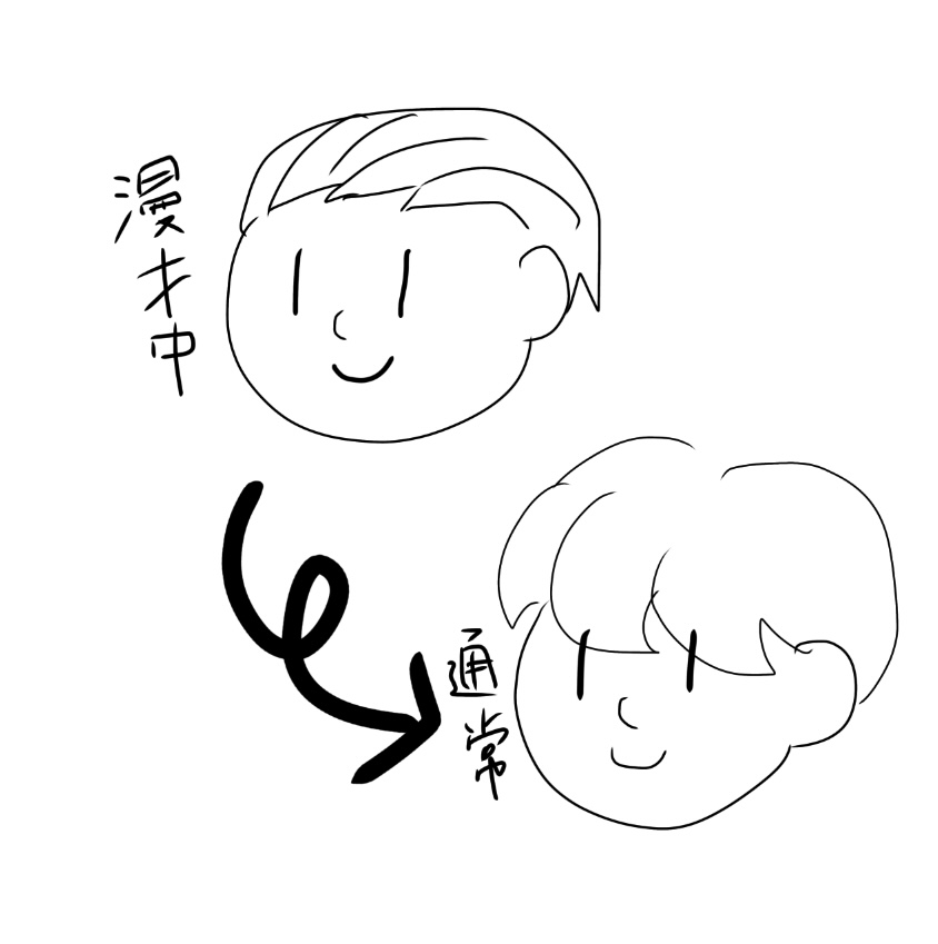 Maruuuu0915's tweet image. 【全オタクが萌えるやつ】
いつもオールバックでバチバチに決めてる人がノーセットの時