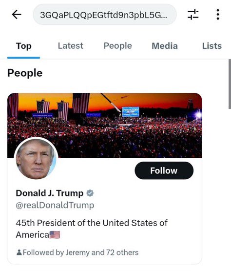 F*cking hell this reversal is going to be nuts 

and the new #47th <a href="/realDonaldTrump/">Donald J. Trump</a> 

$47th