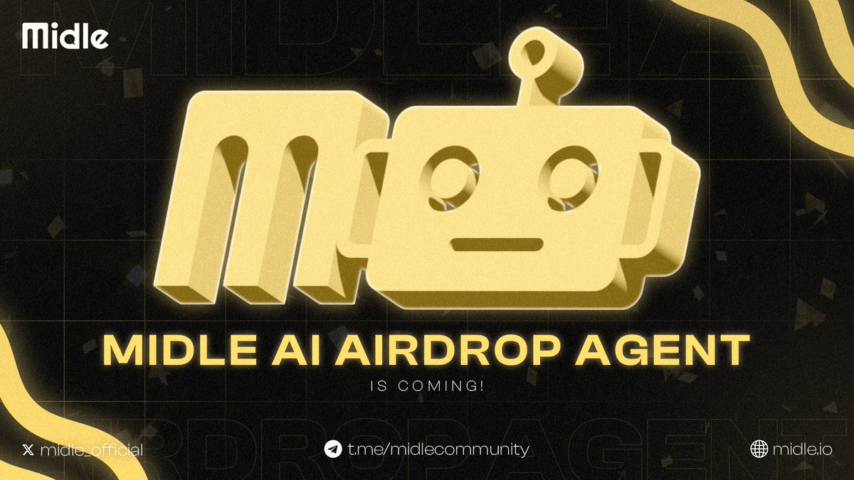 A new era in airdrops begins. Midle AI Airdrop Agent is coming. 🤖

With Midle AI Agent

Automatic Quest Completion: Midle AI Airdrop Agent completes airdrop quests on your behalf. Simply connect your accounts and select the airdrops you want it to complete. That’s all there is