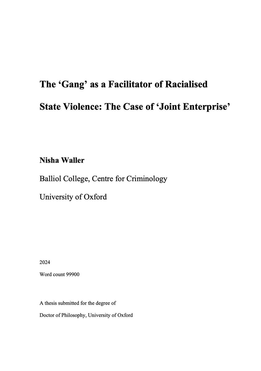 Nisha (@nishawaller4) on Twitter photo Thrilled to say I passed my viva with no corrections last week 🥳 Many thanks to my examiners Prof Ian Loader & Dr <a href="/AlpaParmar11/">Alpa Parmar</a> for the engaging discussion. Thanks also to my supervisor Professor <a href="/rachelfc/">Professor Rachel Condry</a> and departmental advisor Prof <a href="/1mattdyson/">Matthew Dyson</a> for your support! #PhDone Thrilled to say I passed my viva with no corrections last week 🥳 Many thanks to my examiners Prof Ian Loader & Dr <a href="/AlpaParmar11/">Alpa Parmar</a> for the engaging discussion. Thanks also to my supervisor Professor <a href="/rachelfc/">Professor Rachel Condry</a> and departmental advisor Prof <a href="/1mattdyson/">Matthew Dyson</a> for your support! #PhDone
