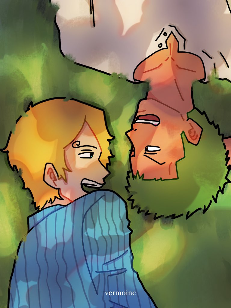 vermoinee's tweet photo. ZoSan sitting in a tree :3 #zosan #ZoroXSanji https://t.co/AtXHYLCC33