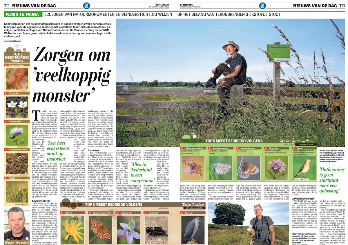 Stikstof, een veelkoppig monster en een door velen onderschat probleem voor onze natuur.