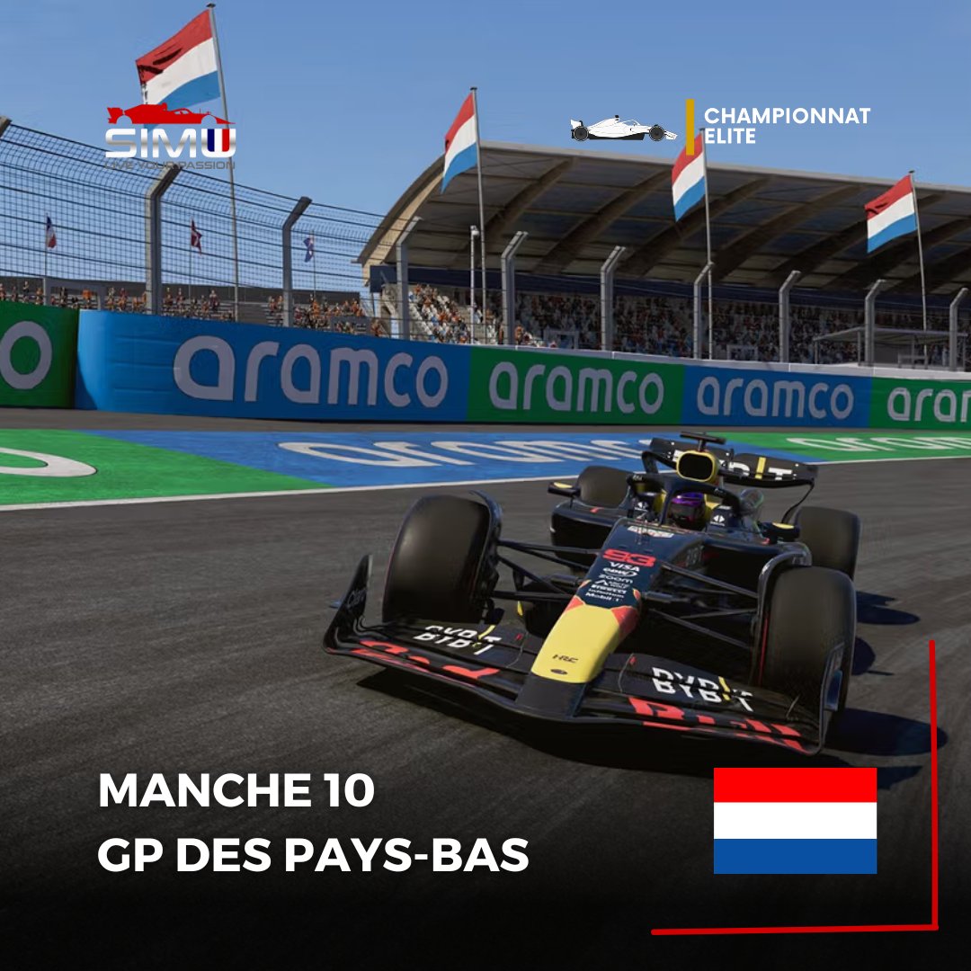 On continue ce mois de janvier incroyable avec la 10eme manche du championnat Elite !

Le Grand Prix des Pays-Bas est à suivre sur la chaîne de JL Racing à partir de 20h40 ! 
#MSimu #Simracing #HomeOfRacing