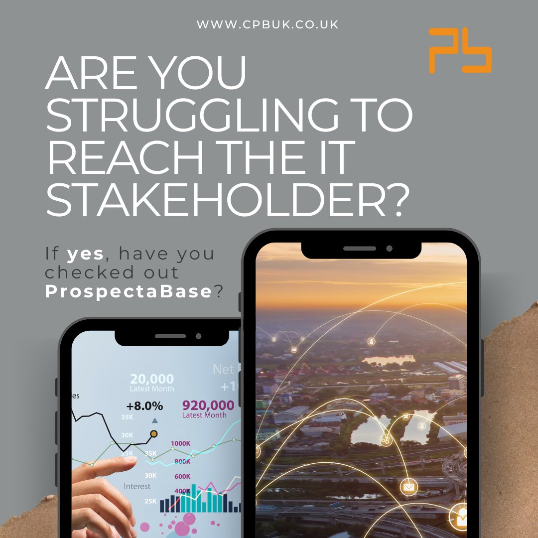 ProspectaBase's tweet image. Struggling to connect with the right IT stakeholders? 🤔 Accurate data & industry expertise can help you reach key decision-makers &  achieve results. Let’s unlock your business’s full potential together! 📩 Get in touch to learn more. #ITMarketing #B2BMarketing #LeadGeneration