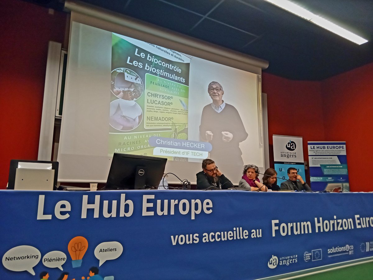 VEGEPOLYSVALLEY's tweet photo. [Retour sur⏪] Fin décembre, le pôle a participé au FORUM HORIZON EUROPE🌍organisé par @paysdelaloire  &amp; HUB EUROPE
Notre adhérent IF TECH témoignage en 2 vidéos du projet Adopt IPM 
✅Partie 1 : https://t.co/ekZB190rjl
✅Partie 2 : https://t.co/ykZjjPTEIL https://t.co/S2HfCDY5EK