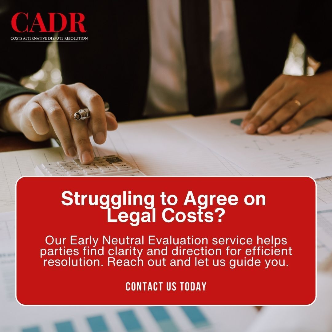 CostsADR's tweet photo. Legal cost disagreements can be challenging, but Early Neutral Evaluation provides the clarity needed for productive discussions. Let us help you find direction. 🤝 https://t.co/Ka0czm88SA