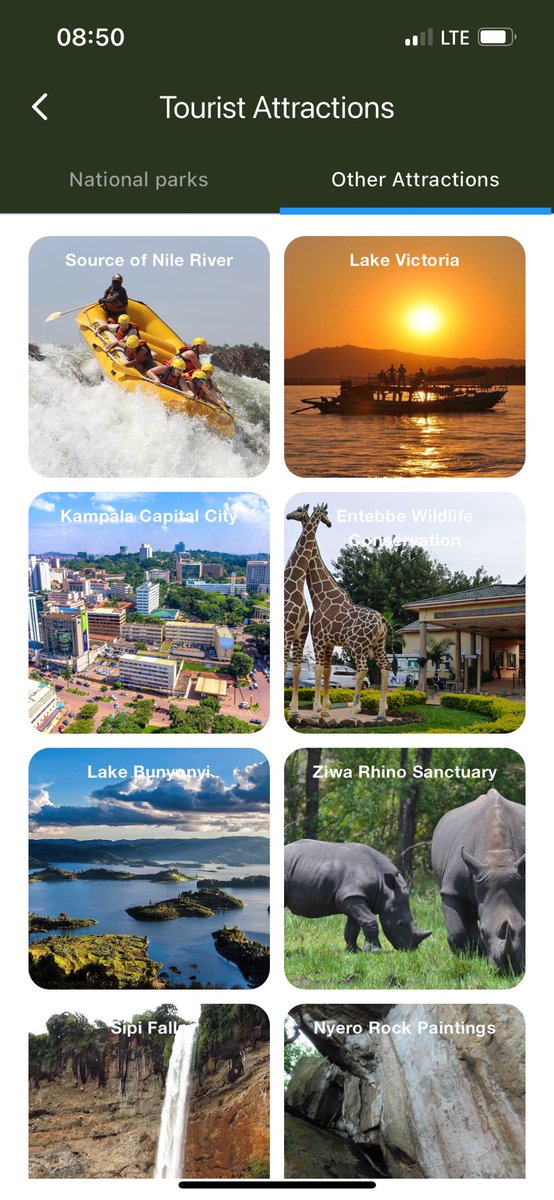 Discover Uganda's stunning wildlife parks with #TourugApp
 Get recommendations for tours, trusted operators &amp; cozy accommodations. Start your journey today
Download from the App Store, Play Store, or visit tourug.app.
 +256778338916
#YourGatewayToUgandasHiddenGem