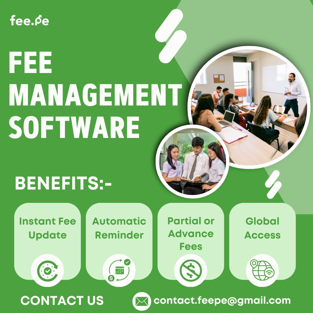 FeePe547's tweet image. Managing fees has never been this smooth! Automate your tasks, reduce errors, and save time with our smart solution.
#SmartFeeTracking #SmartFeeTracking #ManageWithEase #FinancialEfficiency #SmartFeeSoftware #FeeSolutions