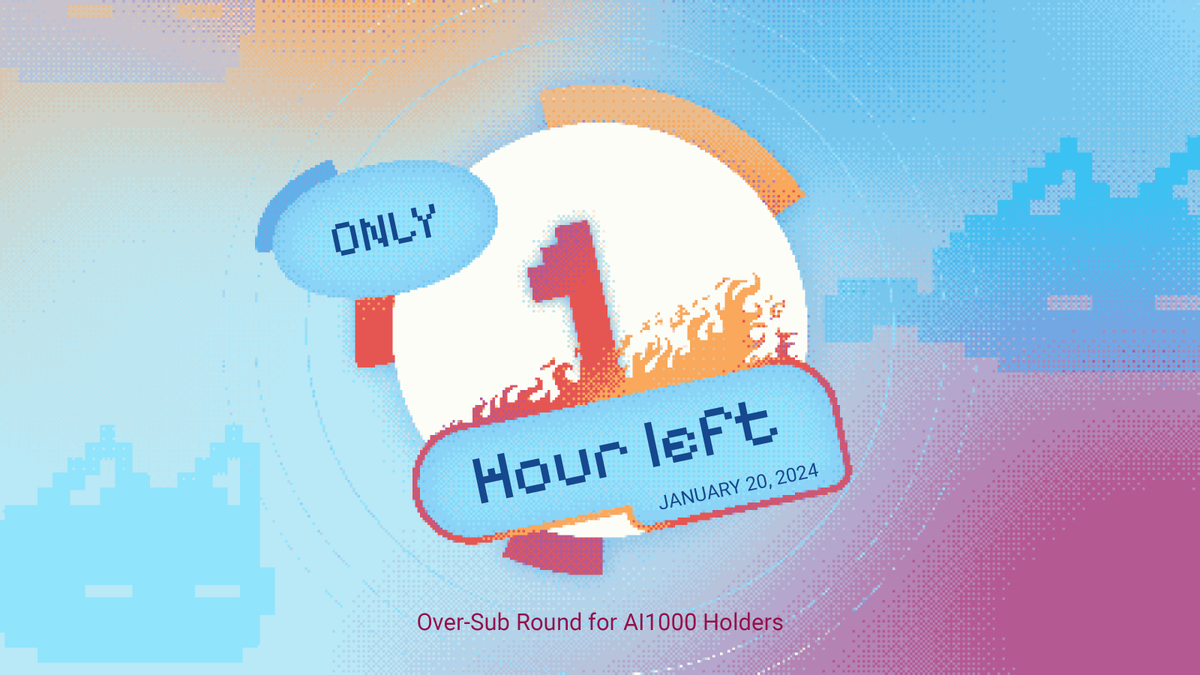 ⏳ 1 Hour Left
🔥 Over-Sub Pool Opening!
🔹 Platform: @daosdotsui

Dear AI1000 holders, be prepared to lock in your allocation. The more you lock, the bigger your $MEOW reward!