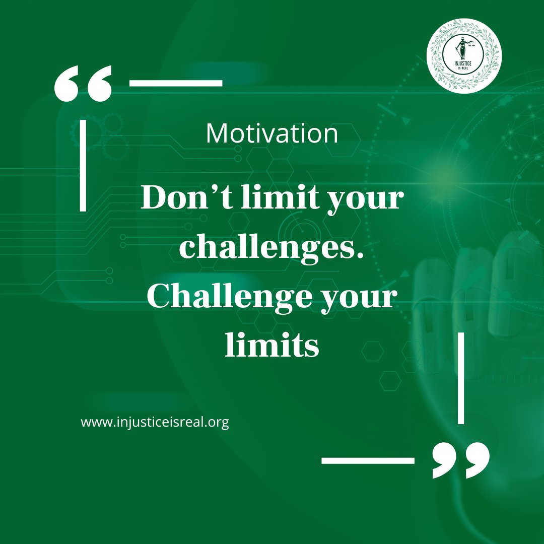 Injusticeng's tweet photo. New week, new goals!
Let's kickstart this Monday with positivity and purpose. You've got this!
#InjusticeIsReal
#mondaymotivation https://t.co/Dqafek0r9B