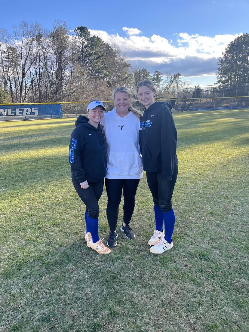 Two SMC commits Aggrivating coach  Braxton at the camp Saturday.