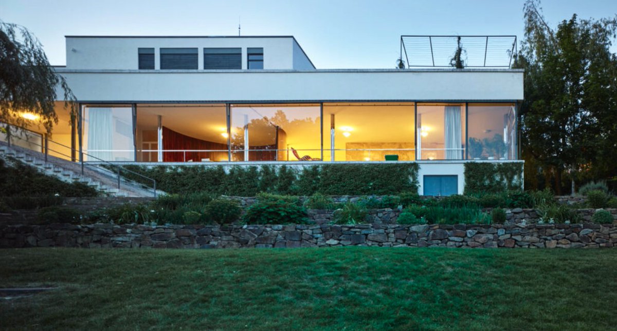 Georg_Eckmayr's tweet image. Was visiting a #masterwork of modern #architecture this weekend.  VILLA #TUGENTHAT by Ludwig Mies van der Rohe.