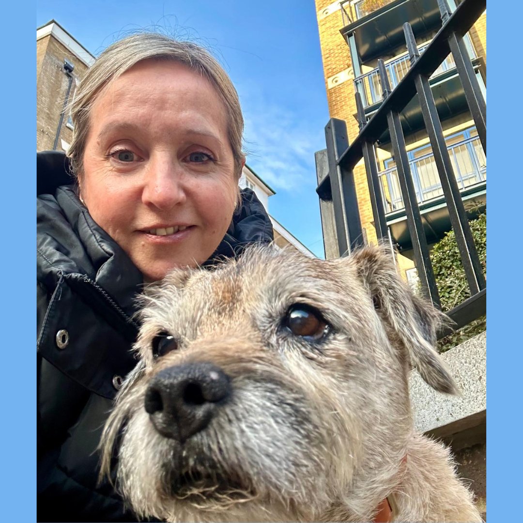 Happy #WalkYourDogToWorkMonth! 🐾 Sarah and Skye are turning Blue Monday into Blue Skye Monday with a picture of their refreshing walk 🌞

Walking your dog to work is a perfect way to shake off the winter blues  🐶💙

#BlueMonday #DogLovers #HealthyHabits #WalkYourDogMonth