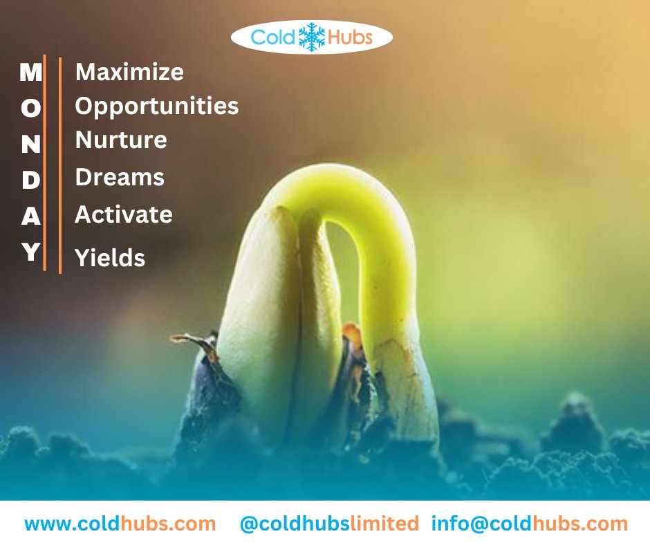 Coldhubslimited's tweet image. A new week to keep it cool and fresh!

#coldhubs #coldhubsmotivate #monday #mondaymotivation #viral #explorenature