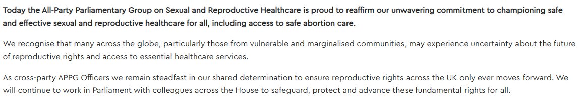 A statement today from our Officers <a href="/RupaHuq/">Rupa Huq MP</a>  
<a href="/LizBarkerLords/">Liz Barker</a> <a href="/mayaellisuk/">Maya Ellis MP ☀️</a> <a href="/liz_sugg/">Baroness Sugg</a> 👇