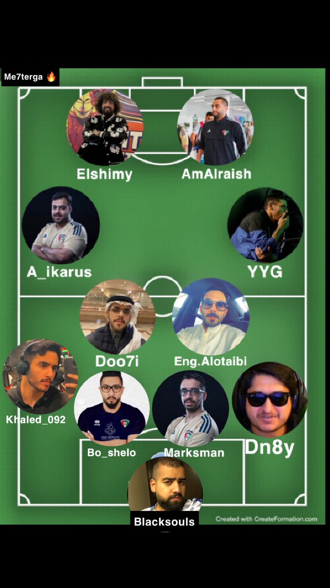 yygtube's tweet photo. تشكيلة الساباثون:
@AmAlraish 
@Elshimy6_ 
@a_ikarus7 
@doo7i17 
@Dn8y1 
@YaqoubAlQatari 
@OAlshalal 
@KHALED00_9 
@halyousef_ttv 
@Engalotaiibi 
@Zayed_MN https://t.co/4mHDBWTBXY
