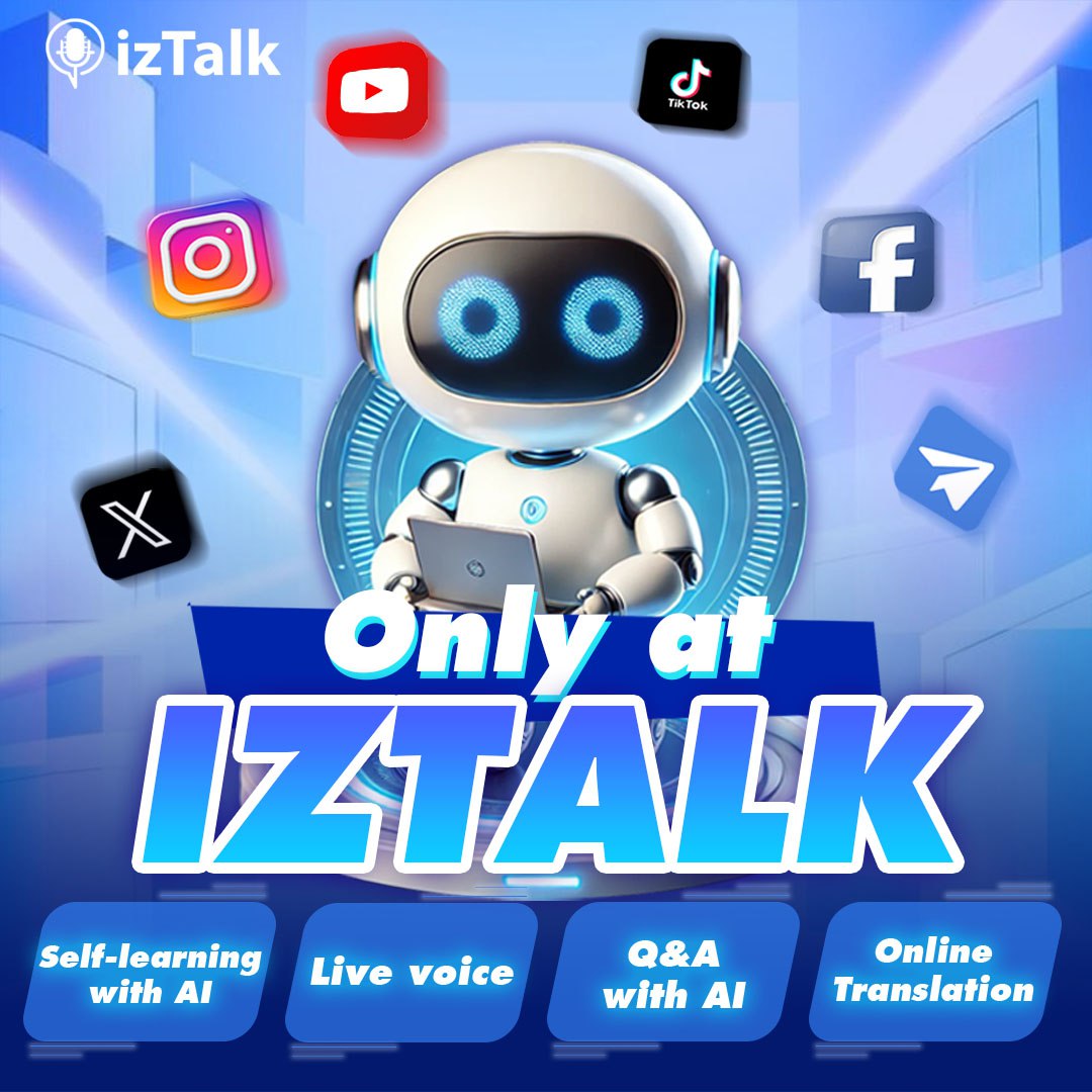 izTalk_AI's tweet photo. 🚀 izTalk – Smart AI Assistant, Revolutionizing the Way You Learn &amp; Communicate! 🤖✨ https://t.co/UDHiJWevz1